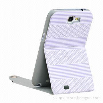 Horizontal Football and Stripes Leather Case for Samsung Galaxy Note 2 N7100 with Colorful Pattern